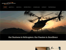 Tablet Screenshot of midwesternhelicopter.com